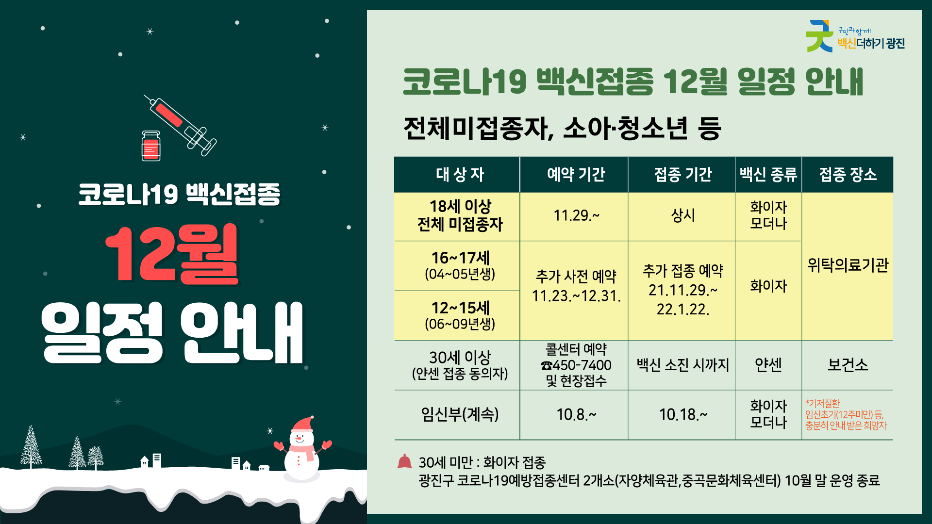 [광주리 - 12월 둘째 주] 광진구 주요소식 및 생활정보 